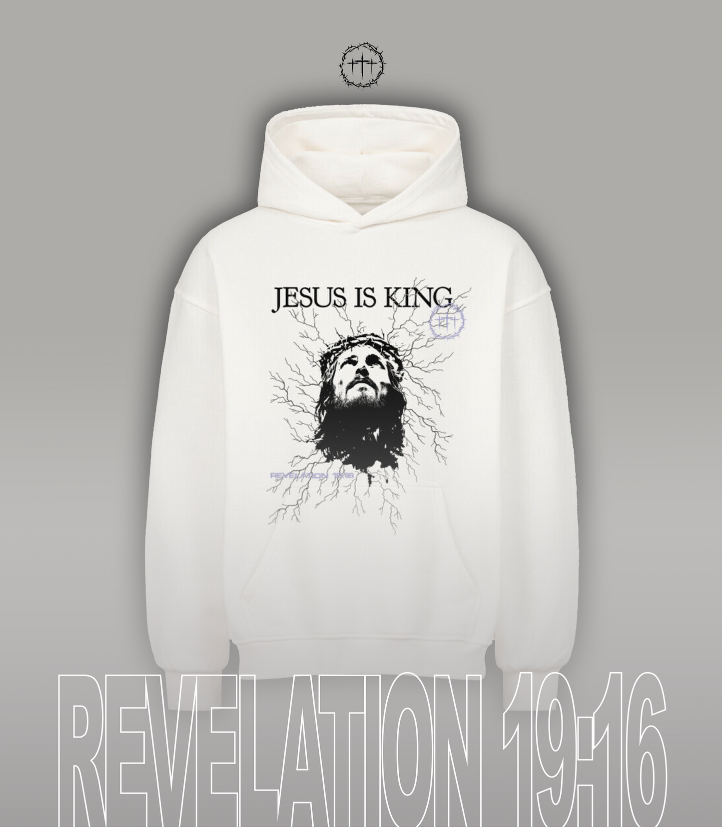 "JESUS IS KING" Oversized Hoodie