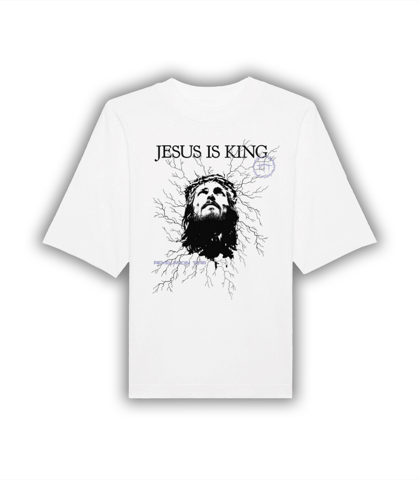"JESUS IS KING" Oversize Shirt