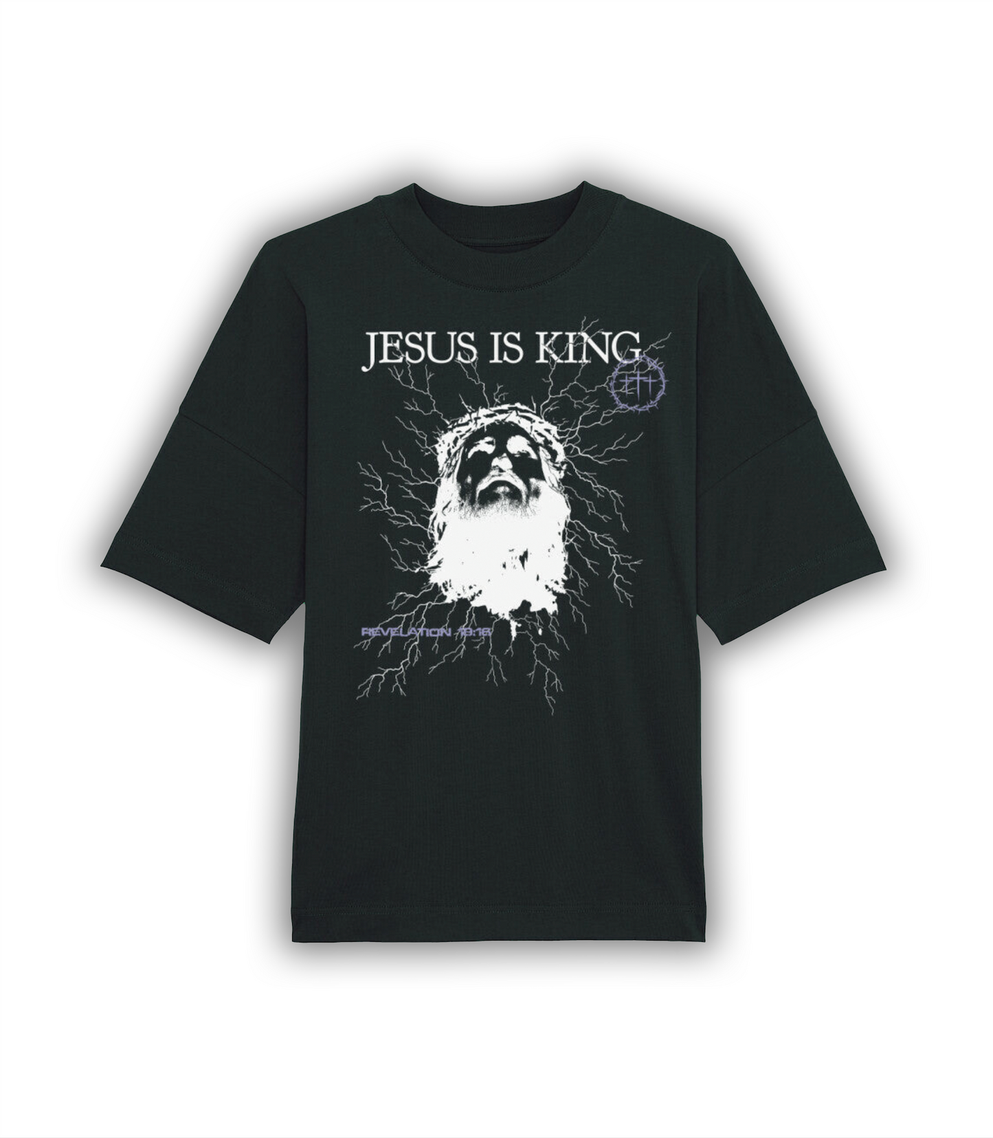 "JESUS IS KING" Oversize Shirt