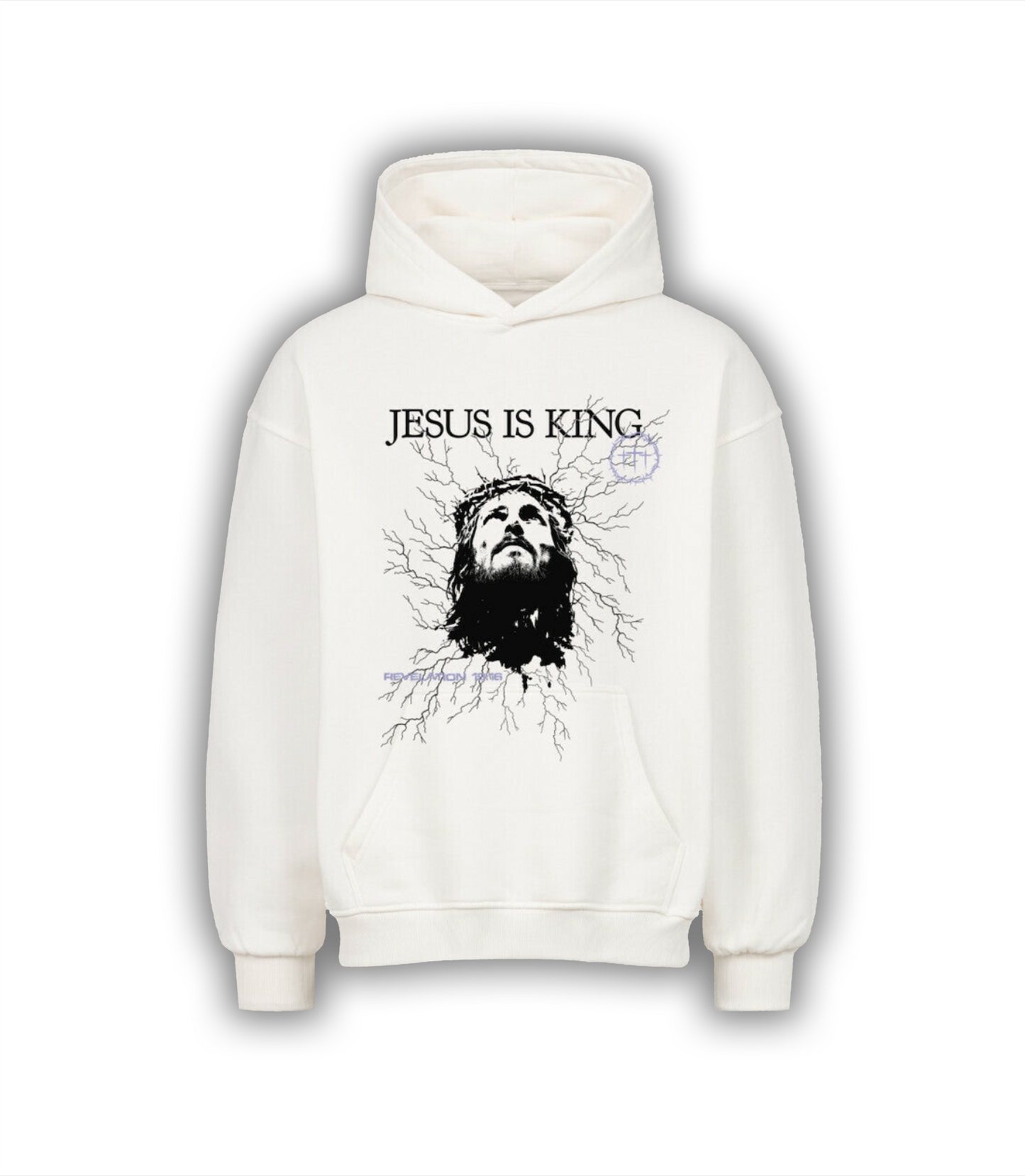 "JESUS IS KING" Oversized Hoodie
