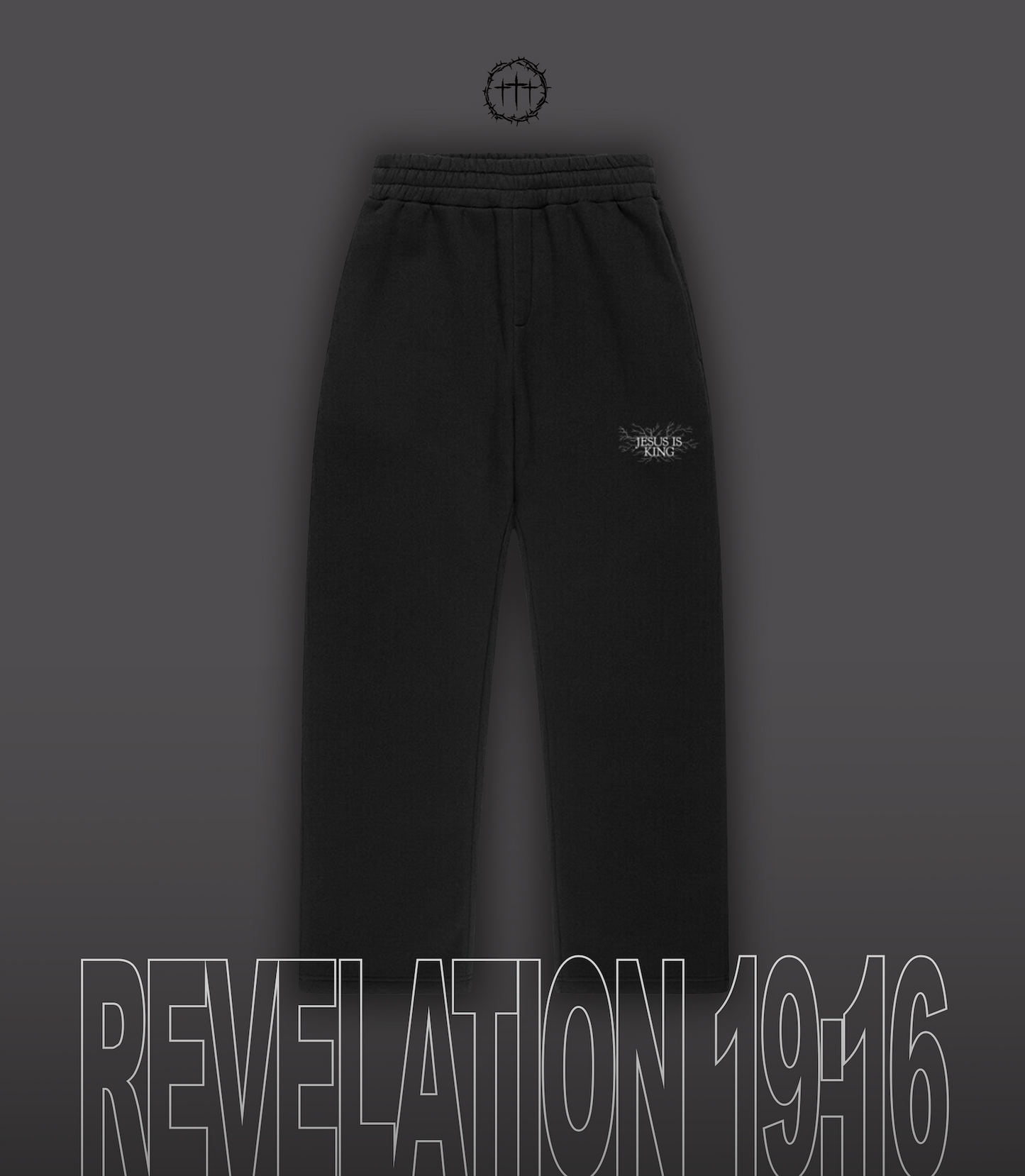 "JESUS IS KING" Oversized Sweatpants