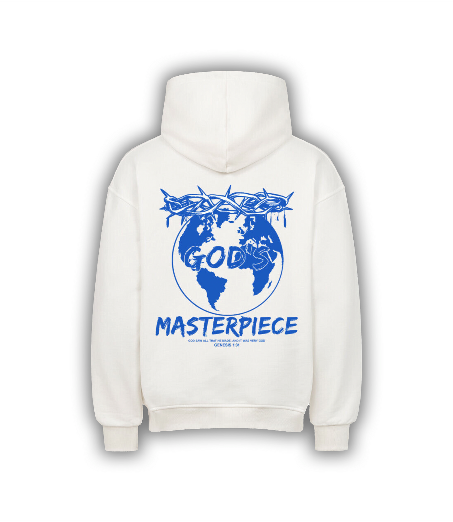 "GODS MASTERPIECE" Oversized Hoodie (blue)