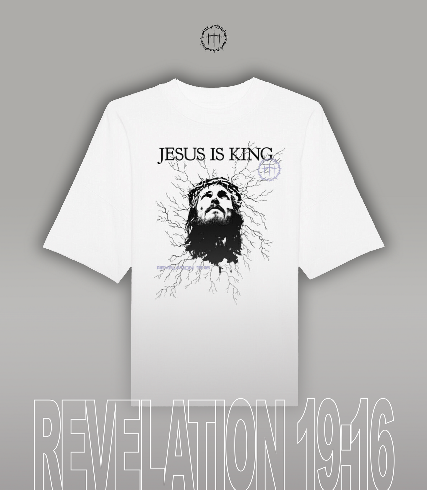 "JESUS IS KING" Oversize Shirt