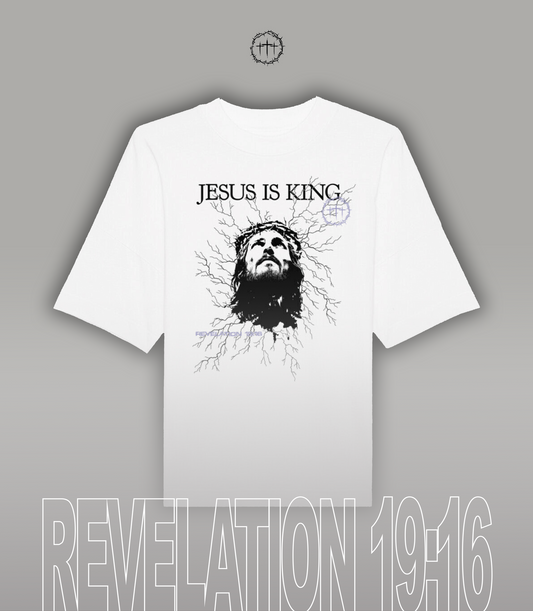 "JESUS IS KING" Oversize Shirt