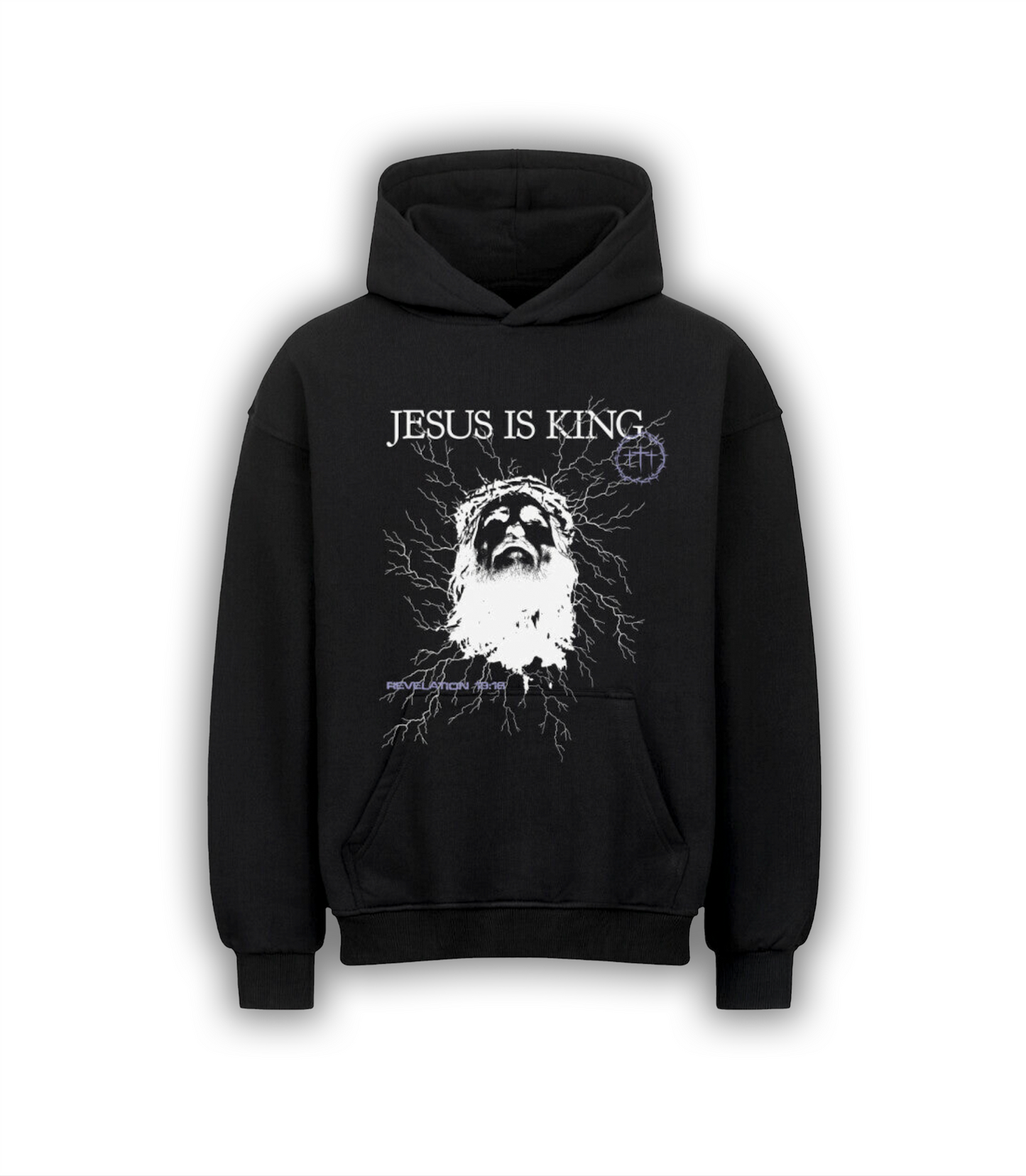 "JESUS IS KING" Oversized Hoodie