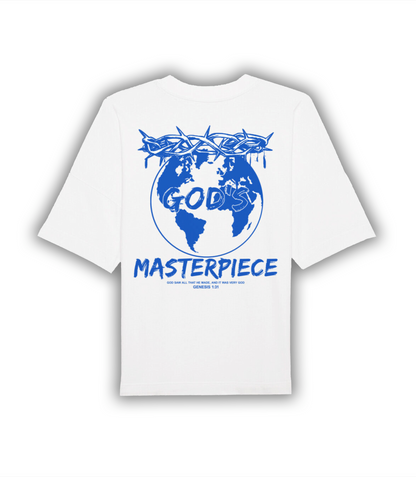 "GODS MASTERPIECE" Oversize Shirt (blue)