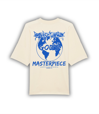 "GODS MASTERPIECE" Oversize Shirt (blue)