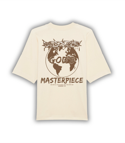 "GODS MASTERPIECE" Oversize Shirt (brown)