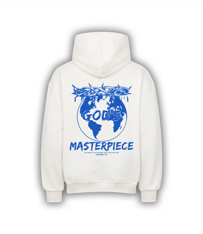 "GODS MASTERPIECE" Oversized Hoodie (blue)