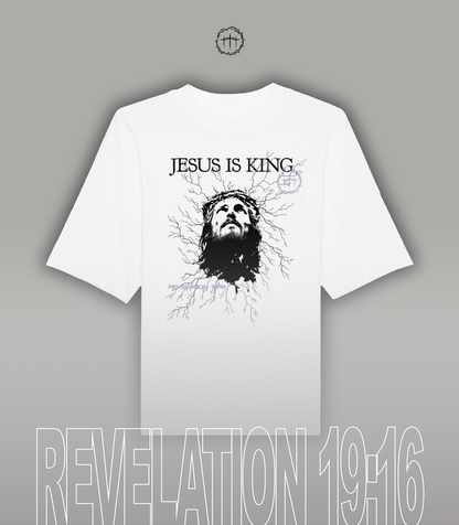 "JESUS IS KING" Oversize Shirt